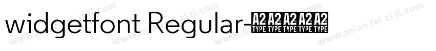 widgetfont Regular字体转换